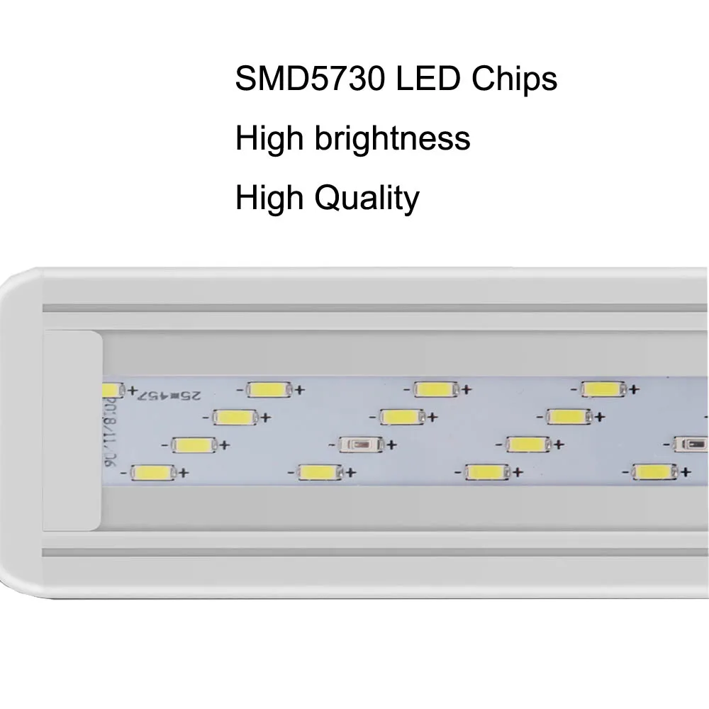Ультратонкая лампа аквариума для светодиодного аквариума светло-голубой белый