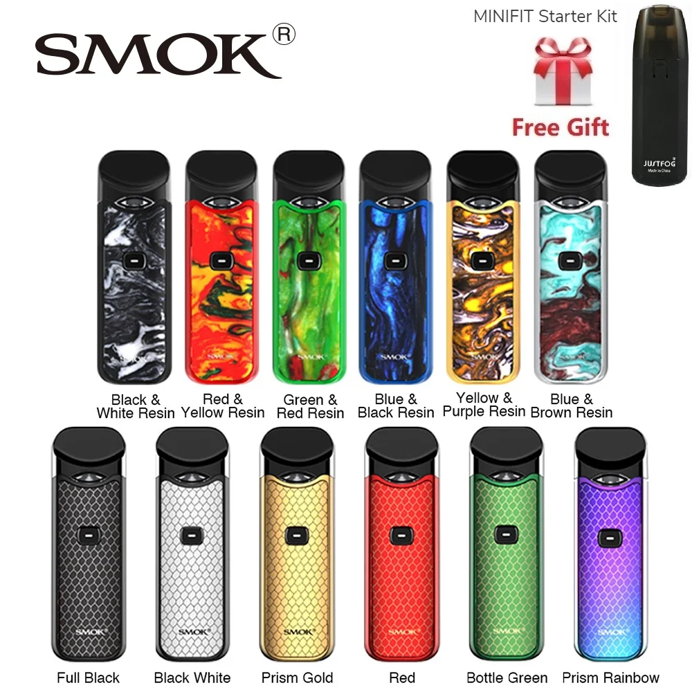 

Free Minifit Kit !! SMOK Nord Pod Kit with 1100mAh Battery & 3ml Pod Pod System Electronic Cigarette Vs Smok Novo / Orion Kit