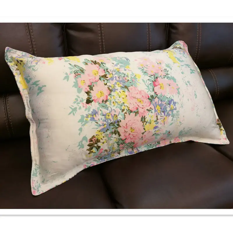 Free shipping/100 silk pillowcase/2 sides silk/pillow case/cover