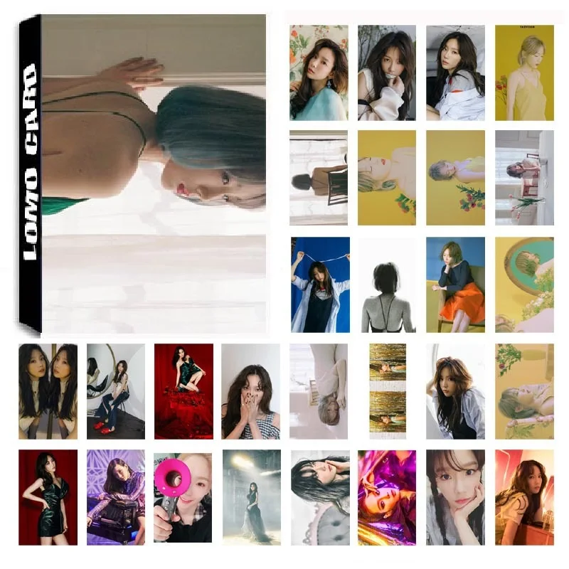 Новый 30 шт./компл. KPOP Девушки поколение TAEYEON одиночный 02 мой голос тонкий альбом HD
