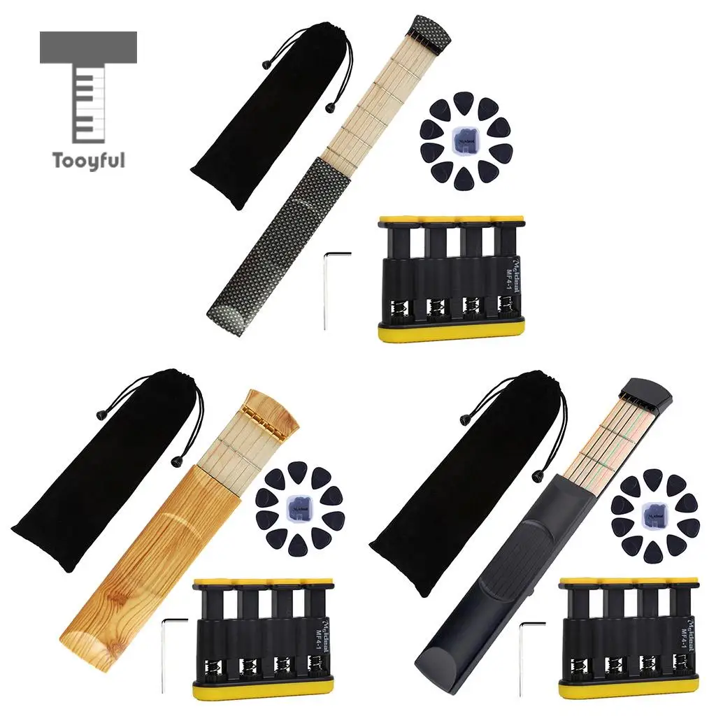 Tooyful Portable 6 Fret 6 String Pocket Guitar Travel Guitar for
