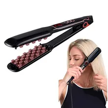 Новое поступление, выпрямитель для волос со стразами, плоский утюжок с 450F ЖК-дисплеем с температурным дисплеем, кристаллический Электрический Плоский утюжок на заказ