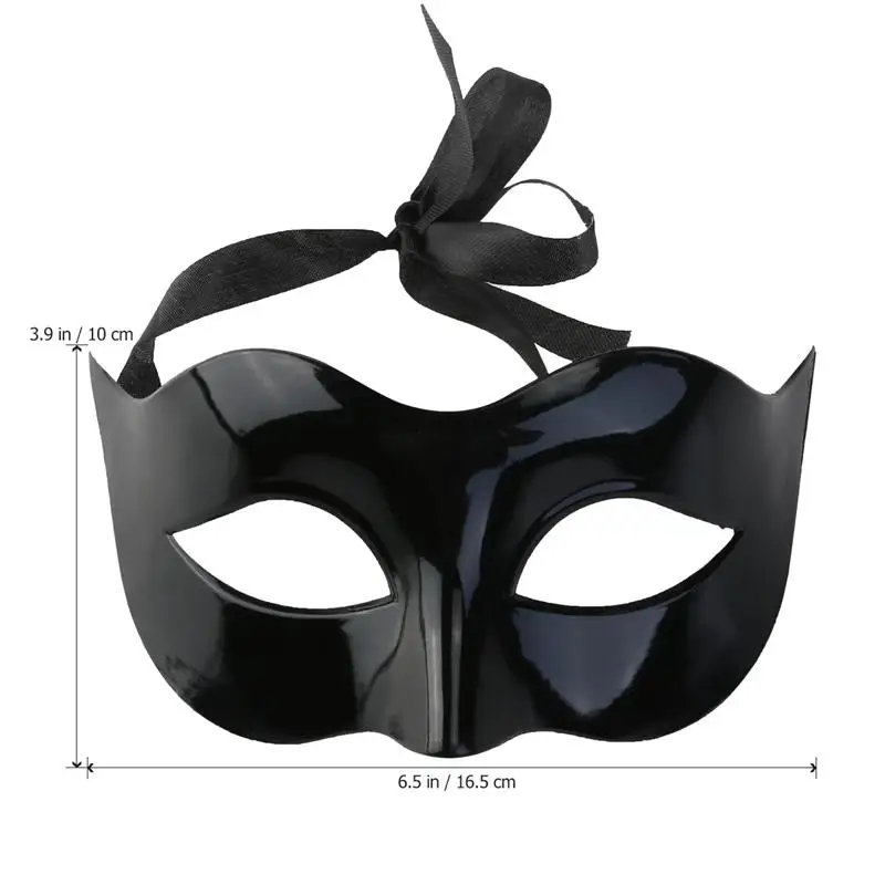 Men Women Masquerade Costume Venetian Masquerade Mask Villain Eye Mask Black Sexy Half Masks For Halloween Party A3