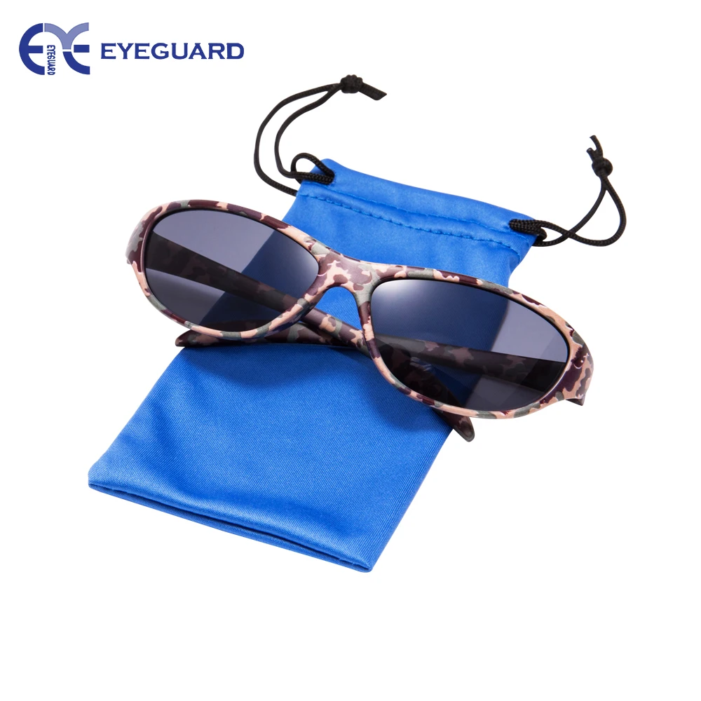 EYEGUARD UV400 для мальчиков очки детские и для девочек джунгли камуфляж солнце Шапки комбо для детей