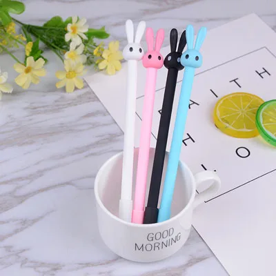 Korean Cute Cat Gel Pen Fruit Creative Rabbit Students Gift School Office Candy Cartoon Bts Fashion Stationary Stationery Store
