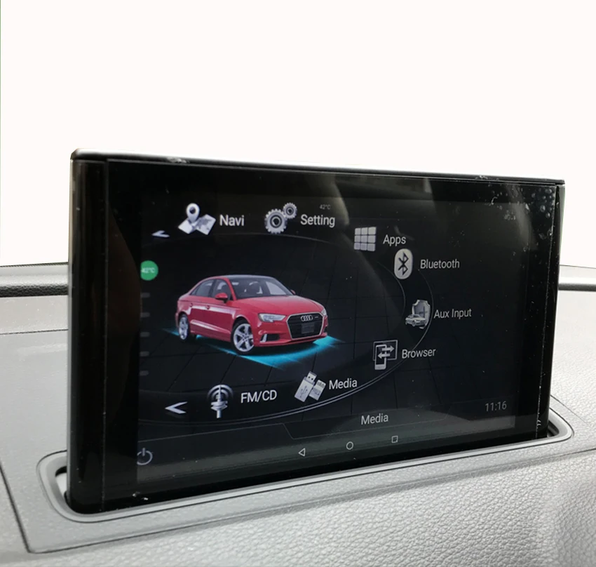 Realsun 7 дюймов Audi A3 MMI стандарт высокий Android 0 gps навигация 3гб ОЗУ 32 Гб ПЗУ