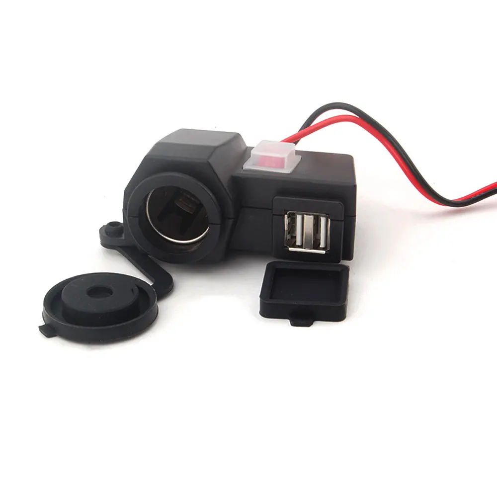 Двойной USB 5 V 2.1A держатель мобильного телефона мотоцикла gps порт питания зарядное устройство для Caponord 1200 Dorsoduro 750 Mana 850