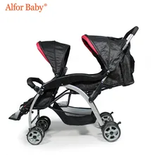 Двойная детская коляска, двойная легкая складная коляска с амортизатором, удобная коляска, две детские коляски