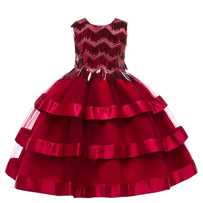 

Girls Princess Dresses Toddler Sequin Sleeveless Ball Gown Girls Party Dresses Kids Princess Costume Children Girl Dress 2-10yrs
