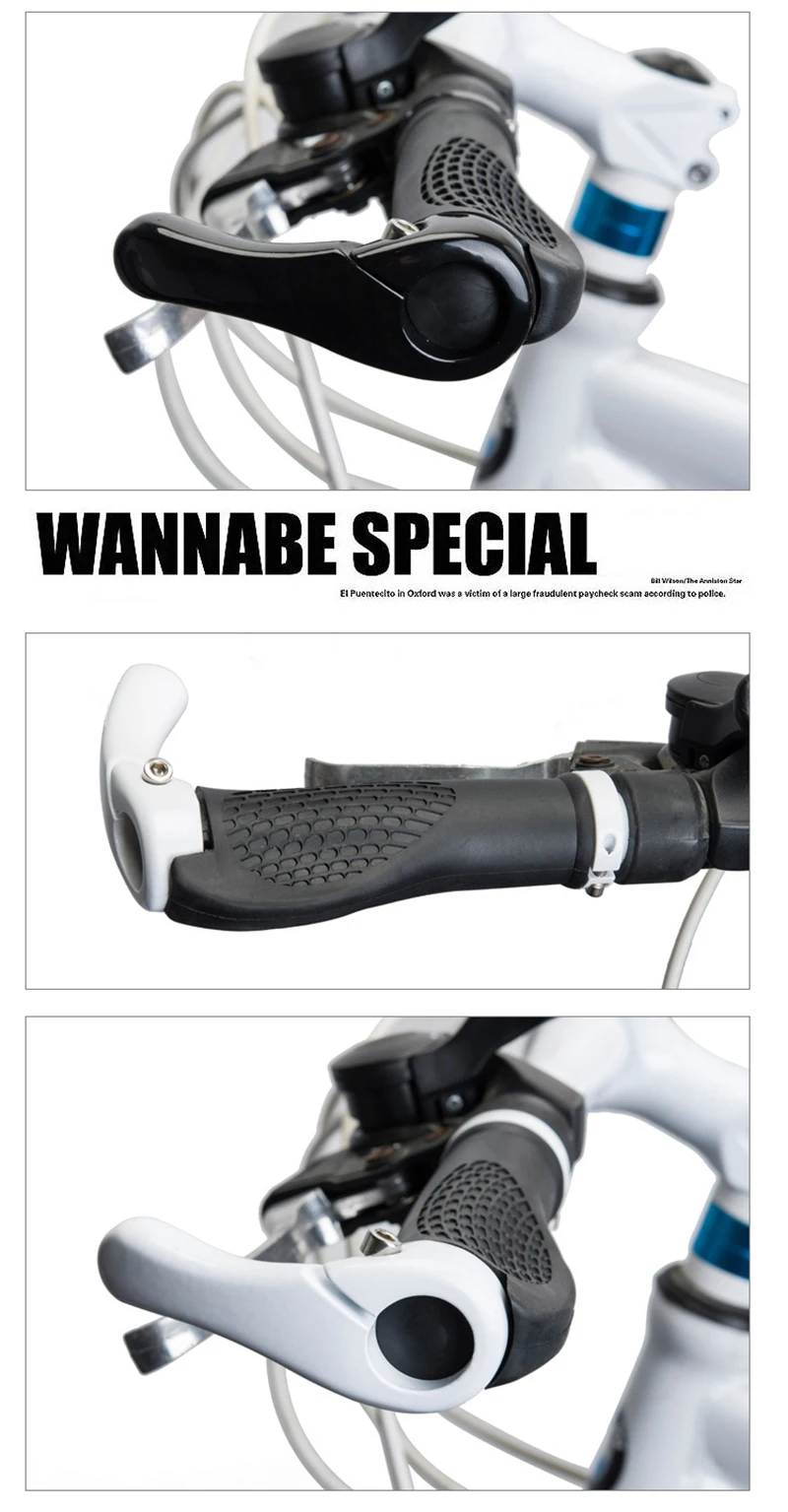 Bicycle Handlebar Grip Lockable For MTB Road Bike Cycling Handle Bar Bicycle Grip Bike Aluminum Alloy + Rubber PA0097 (1)