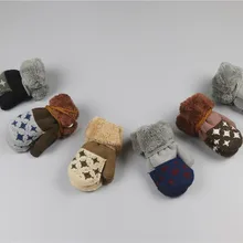 Горячая Распродажа, митенки детские, хлопковые, с рисунком, для малышей, милые, для маленьких мальчиков, с листьями, для девочек, сохраняющие тепло, перчатки, митенки Детские, зимние, для новорожденных