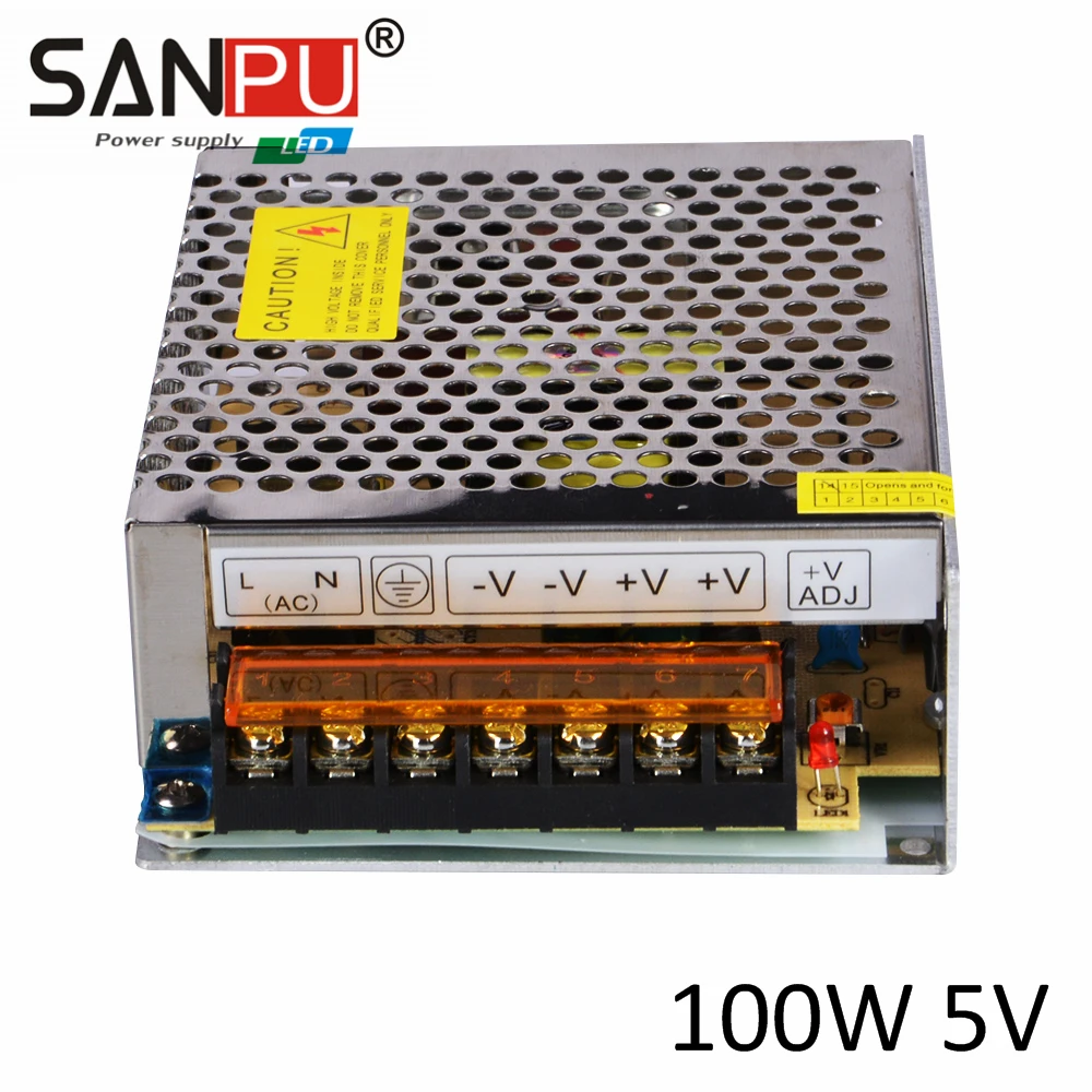 

High Quality DC5V 20A 100W Switching Power Supply Switch Indoor Voltage Transformer For Led Strip Display 110V 220V