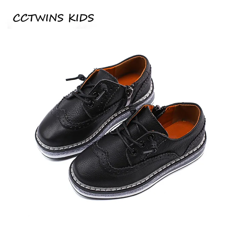 

CCTWINS KIDS 2018 Autumn Baby Boy Fashion Oxford Children Genuine Leather Plarform Girl Brand Black Shoe Toddler GX1978