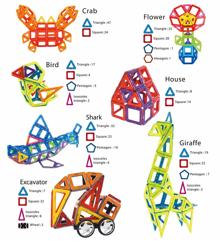 Бренд головоломка 84 шт. мини Магнитные Строительные блоки Набор модели и строительные игрушки развивающие магнитные дизайнерские блоки для детей