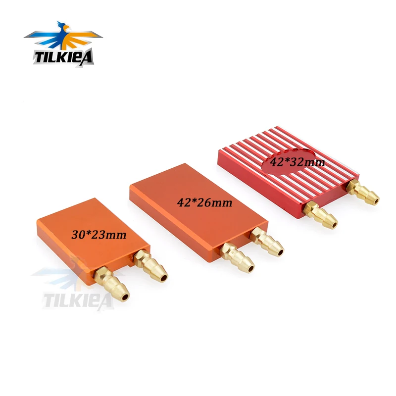 

1PC Aluminum Alloy ESC Radiator Water Cooling Block Watercool Sheet for 1:10 RC Car Bait Boat ESC