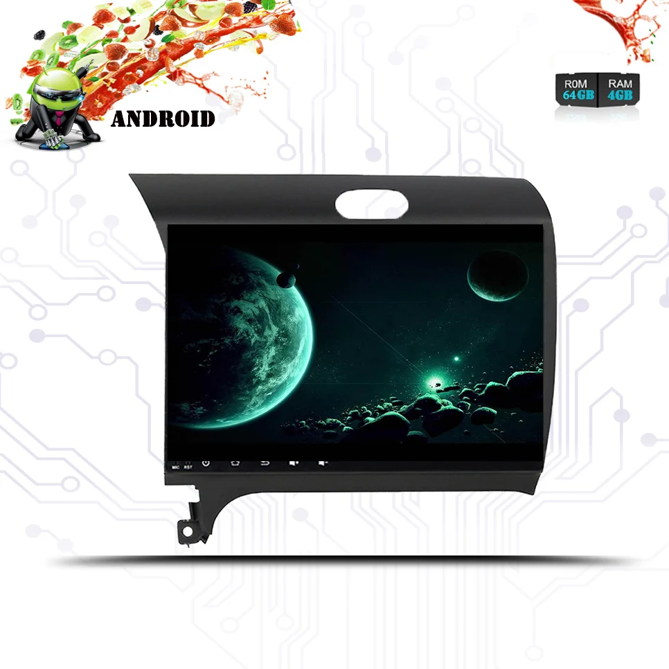 Авто 4+ 64 ГБ Android 9,0 2 DIN автомобильный DVD gps для Kia CERATO K3 FORTE 2013 головное устройство с Радио Видео плеер wifi стерео