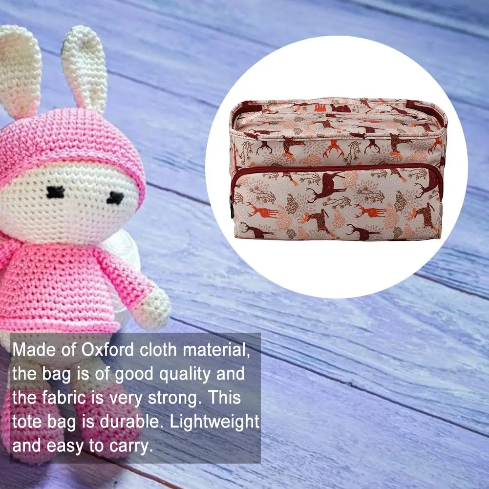 DIY Knitting Tangle-Free Yarn Storage Tote Crocheting Supplies Organizer Sturdy Lightweight Knitting Crochet Bag Accessories