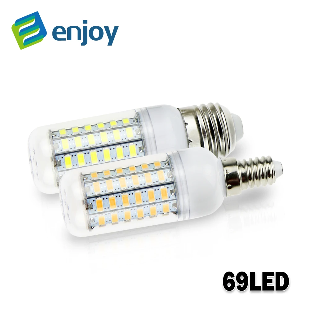 

E27 E14 Led Lamps 5730 220V 7W 12W 15W 18W 20W LED Lights Corn Led Bulb Christmas Chandelier Candle Lighting