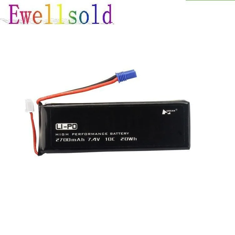 

H501S lipo battery 7.4V 2700mAh 10C Batteies for H501C rc Quadcopter Airplane drone Spare Parts