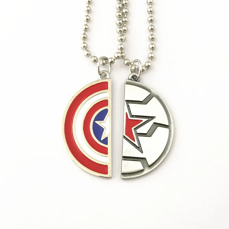

FANTASY UNIVERSE Freeshipping 1pcs Captain America and Winter soldier Necklace SDKFMD01
