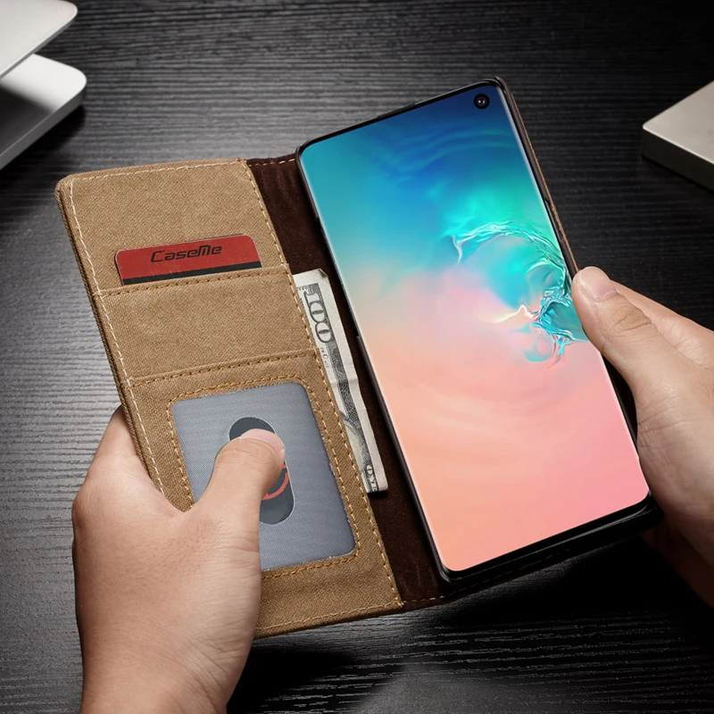 

YMNLCX For Samsung Galaxy S6 S7 Edge S8 S9 Plus Note 8 9 Case Leather Flip Wallet Case For Samsung Galaxy S10e S 10 Plus Cover-i