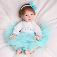 NPK Кукла Reborn baby Doll младенцев реалистичных мягкий винил 55 см кукла Lifelike Силиконовые Reborn Детские игрушки для детей подарок