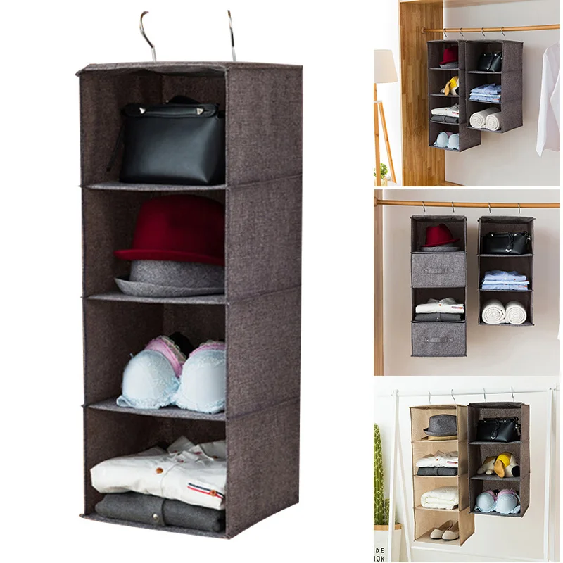 

Newly Multi Layer Wardrobe Clothes Storage Hanging Bag Drawer Organizers Underwear Socks Holder Sorting XSD88