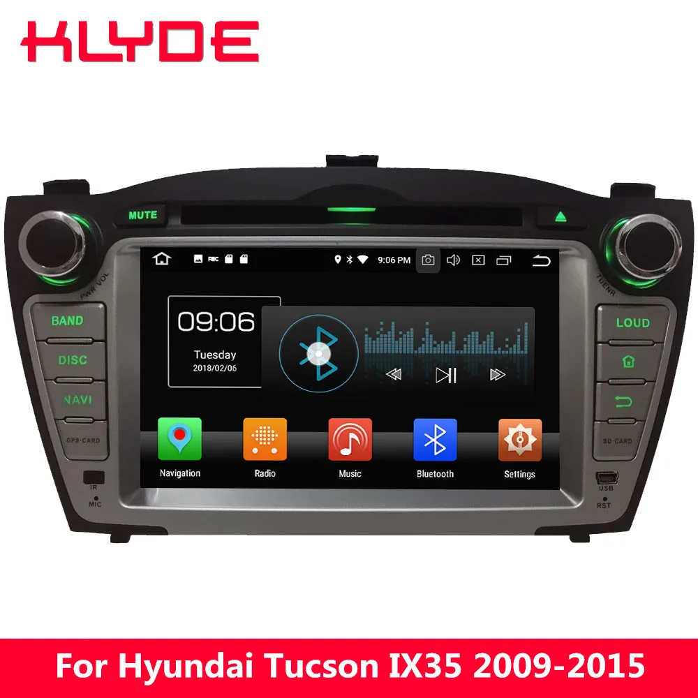 

KLYDE 4G Android 8.0 Octa Core 4GB RAM 32GB ROM Car DVD Player Radio For Hyundai Tucson IX35 2009 2010 2011 2012 2013 2014 2015