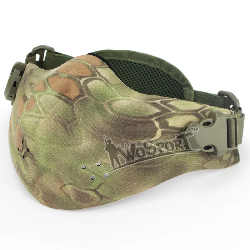 CS field protective Outdoor predator paintball mask equipment Half Face Camouflage protective