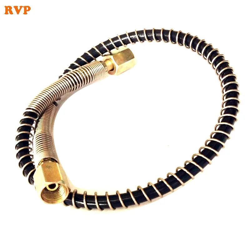 

PCP Paintball 4500PSI High Pressure Hose with SS Full Strength Spring 45CM Long G1/8 End 1LOT=2PCS