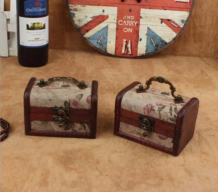 1 лот = 4 шт.! Средний Ретро Британский ювелирный чехол/Европейский стиль креативные коробки для конфет/woode чехол для хранения/пенал