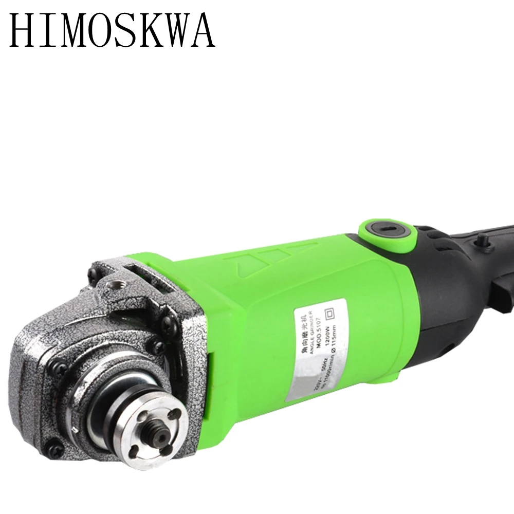 

HIMOSKWA 220V 1200W 115mm High Quality Multi function speed regulating angle grinder