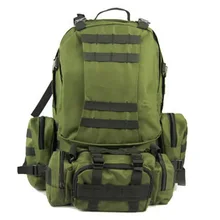 Военная Униформа Открытый Отдых Рюкзак можно отделить 4 пакета(ов)(Черный Серый грязи Цвет ACU) 50l sbs молния