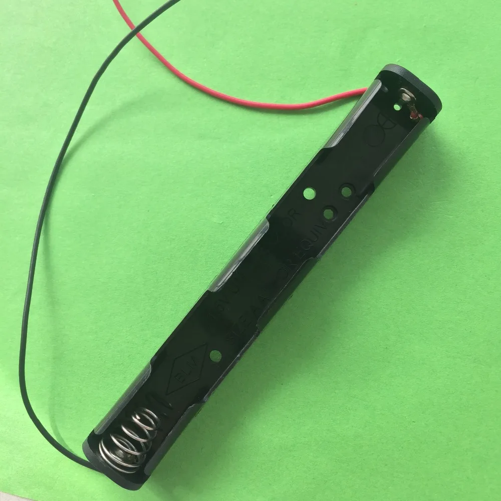 J417Y Straight Long Battery Junction Box Contain 2 AA Battery Series Connection 108mm Length DIY canyon bsp 4 bluetooth speaker bt v5 0 bluetrum ab5365a tf card support type c usb port 1200mah polymer battery red cable length 0 42m 114 93