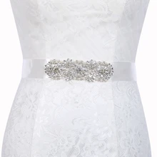 Inofinn T22 кристалл свадебные аксессуары атласное свадебное платье пояс для невесты лента пояс-кушак Пояс для вечерних выпускных платьев