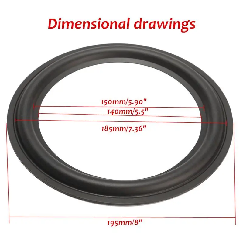 LEORY 8 дюймов стерео низкочастотный динамик с басами громкий Динамик Запчасти резиновые сурроундс ремонт пены