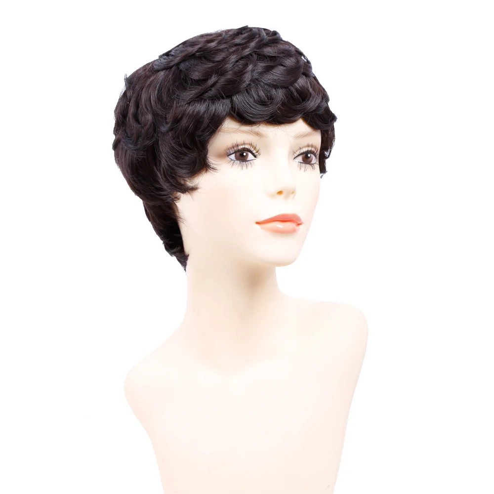Amir Short Wigs For Women Black Short Synthetic Wig Cosplay