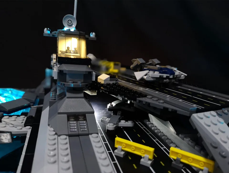 Led Light Kit For Lego The Super Heroes Shield Helicarrier Modeblocks Model Building Compatible With 76042 And 07043