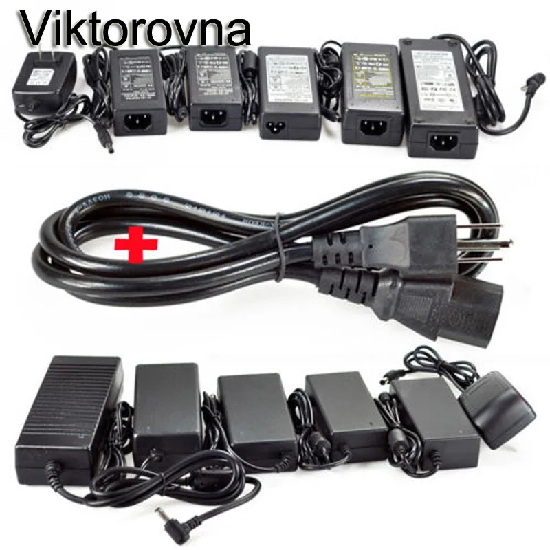 

AC 85-265V to DC 12V 1/2/3/5/8/10A 5.5mmx2.5mm led strip Power Supply Adapter Driver Charger For LED 3528 5050 Strip light CCTV