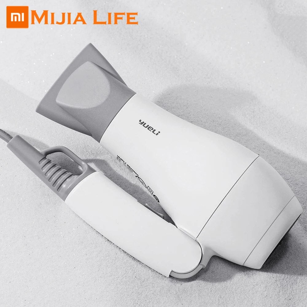 В наличии Xiaomi Mijia Yueli мини фен для волос портативный размер ладони с сумкой