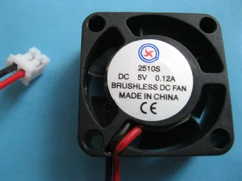 

2 Pcs Brushless DC Cooling Fan 5V 2510S 5 Blades 25x25x10mm