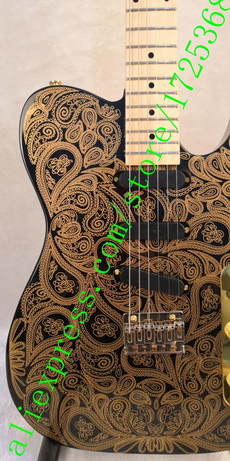 

IN stock -Maple Fingerboard Gold Hardwares String-Thru-Body free shipping