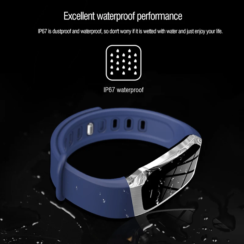  Jelly Comb Smart Watch For Android IOS Blood Pressure Heart Rate Monitor Sport Fitness Watch Blueto - 33015011035