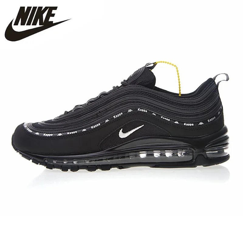 

Nike X Kappa Air Max 97 OG Men's Running Shoes, Breathable Outdoor Sneakers Shoes,Black & Grey, Wear Resistant AJ1986 007