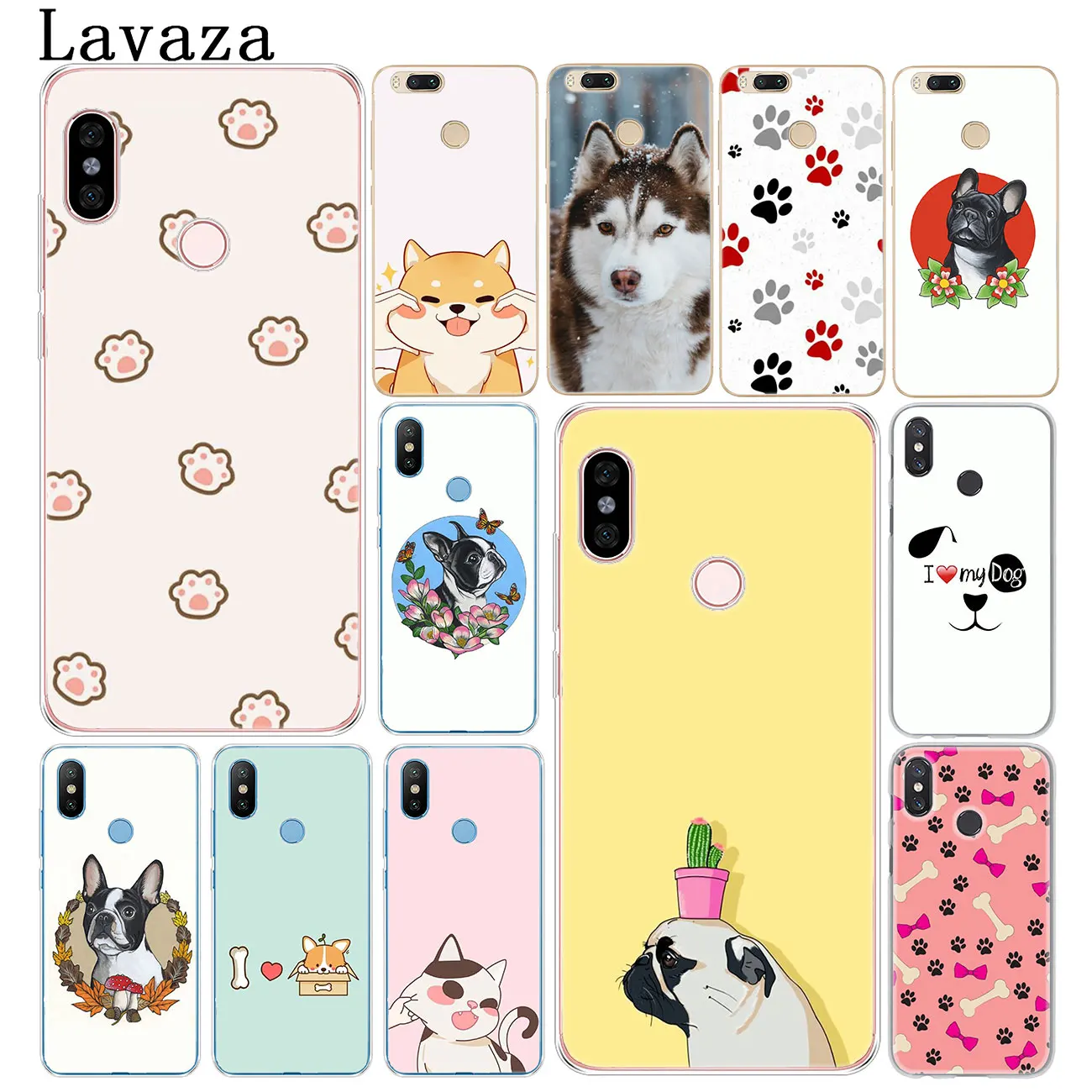 Чехол для телефона Lavaza с милым мультяшным животным котом собачкой бульдогом Xiaomi