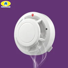 Golden Security High Wireless Alarm Security Smoke Fire Detector 80dB Home Security System for Home Store Smoke Alarm Sensor