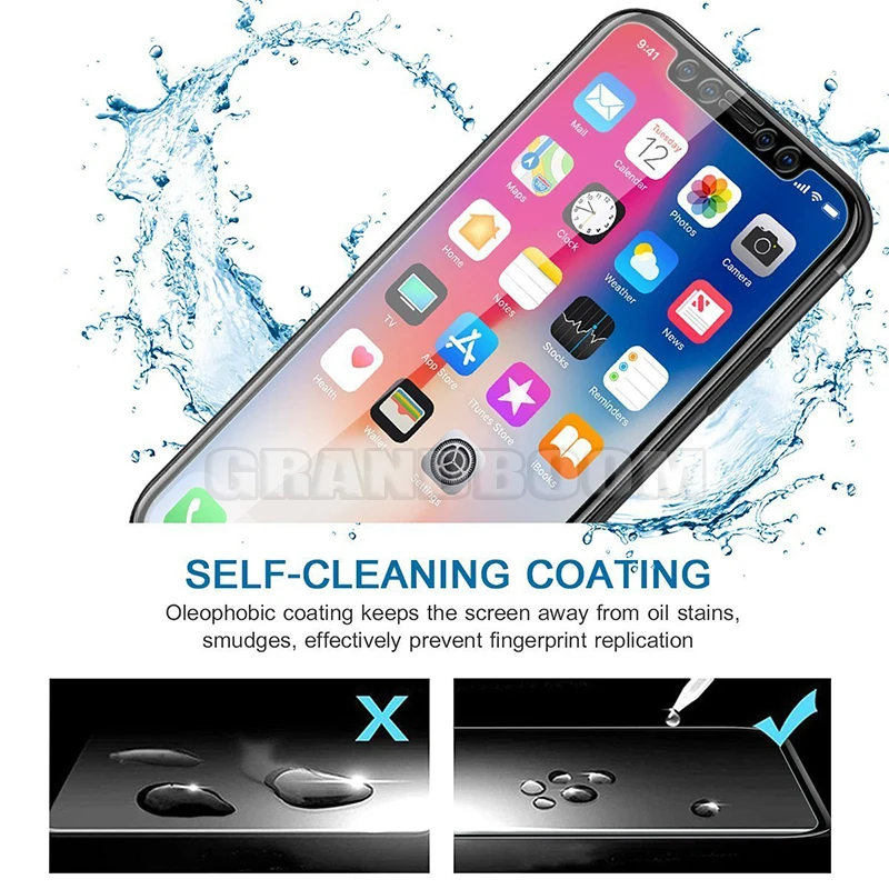 10 шт печать твёрдый край 9H закаленное стекло для iPhone 11 Pro Max XS XR X 8 7 6 6S Plus Защитная пленка с упаковкой