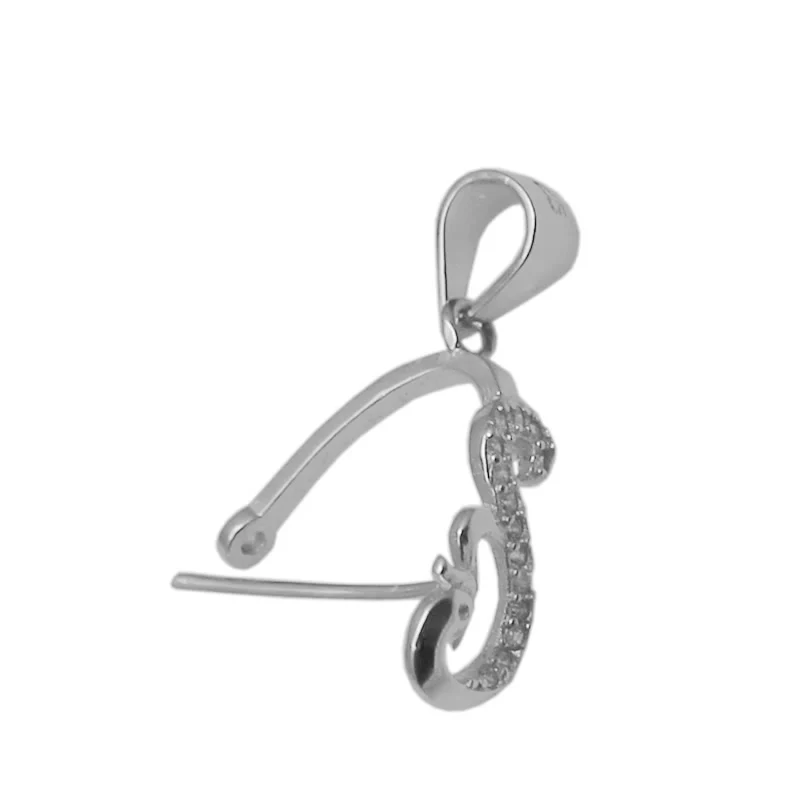 Beadsnice Стерлинговое Серебро 925 пробы кулон с цирконом для больших камней ювелирные