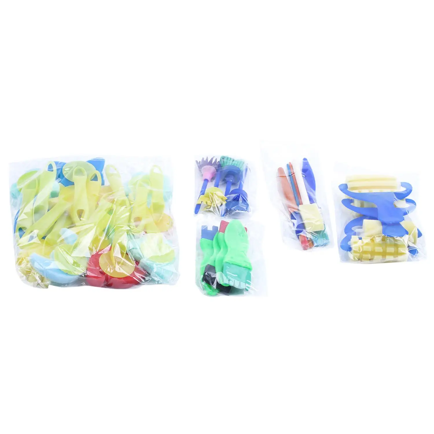 Mixed Color AAAJ-30pcs, Детские губки, кисти для рисования, инструменты для рисования, для детей, для раннего рисования, Рукоделие, сделай сам - Цвет: Mixed Color