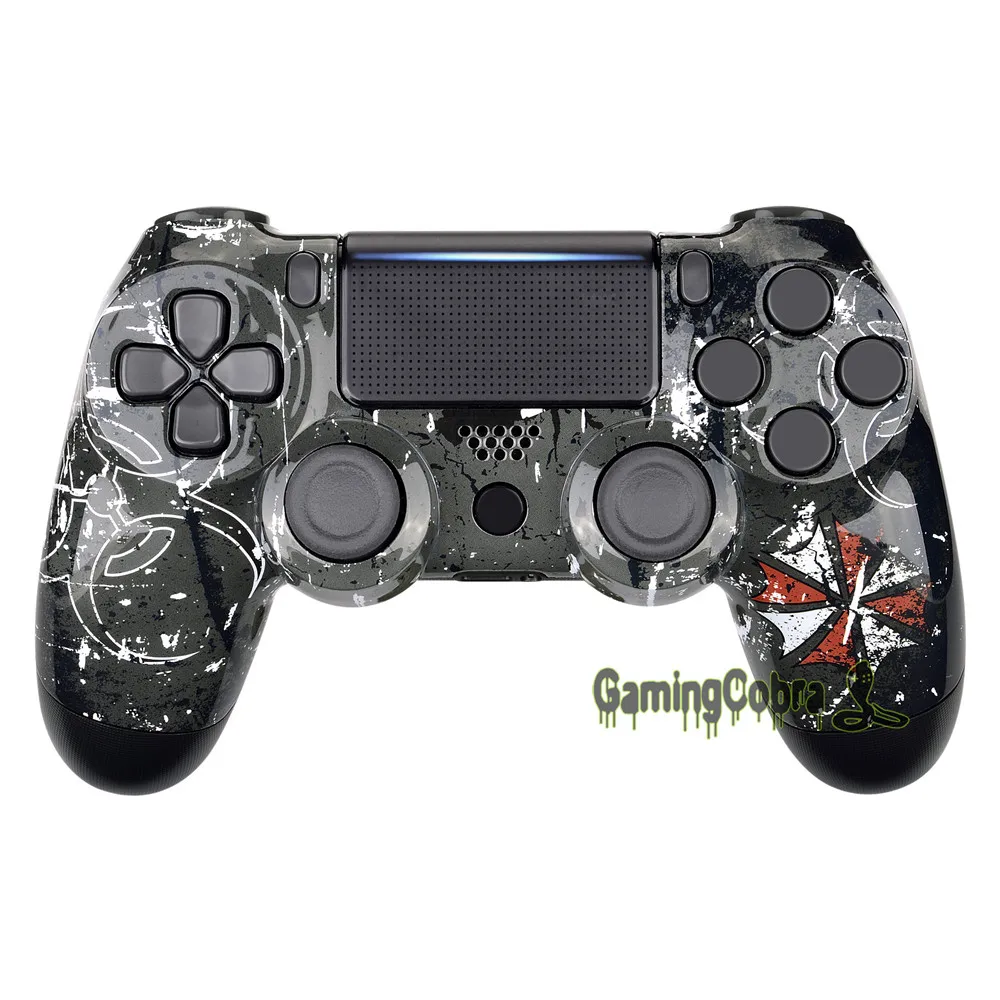

Biohazard Tyrant Pattern Top Front Shell Faceplate Repair Kit for PS4 Pro Slim Controller JDM-040 JDM-050 JDM-055 - SP4FT26